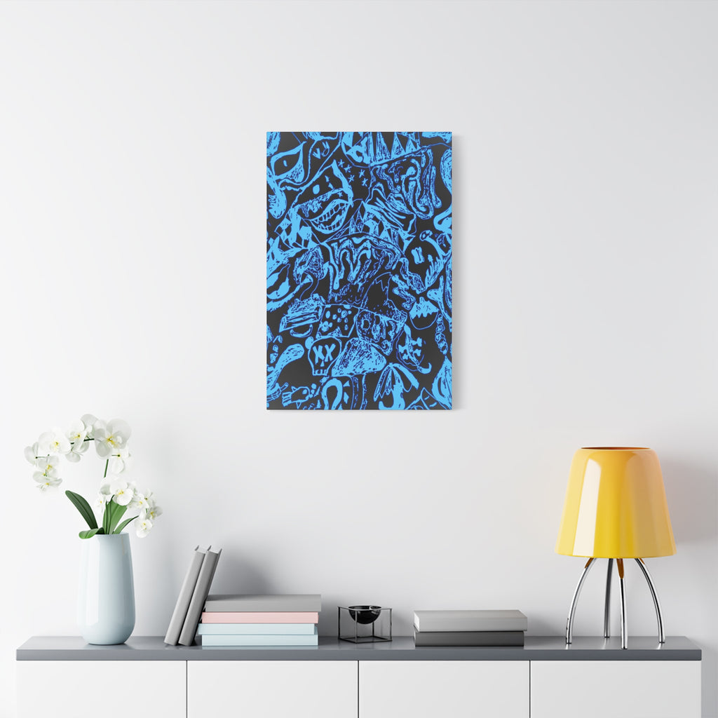 Doodles of a Lost Mind Canvas Art - Psychedelic Abstract Mindscape