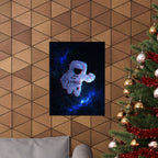 Scanline Spaceman Poster - Retro CRT Astronaut Art Print