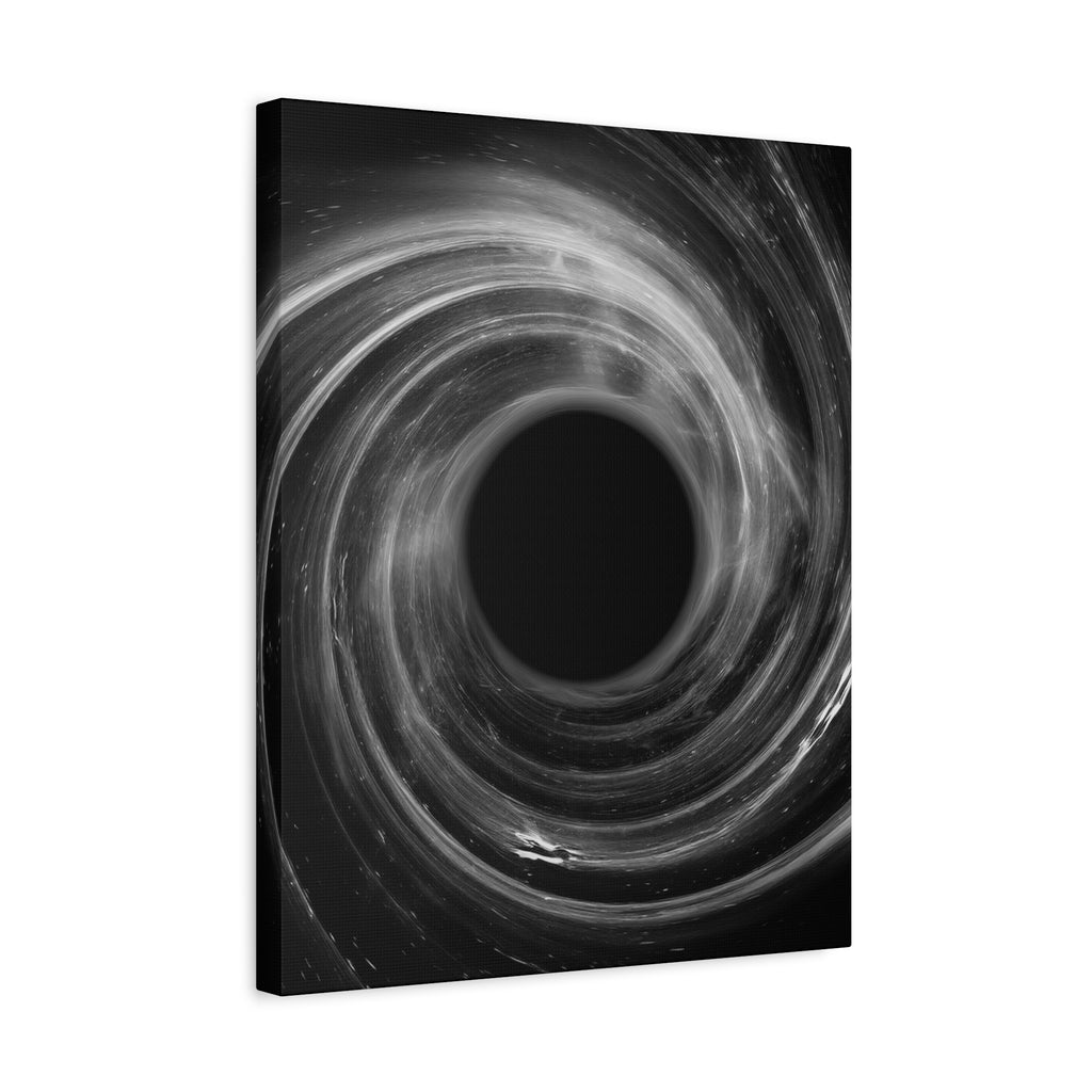 Black Hole Deep Space Canvas Art - Galaxy Vortex Wall Decor