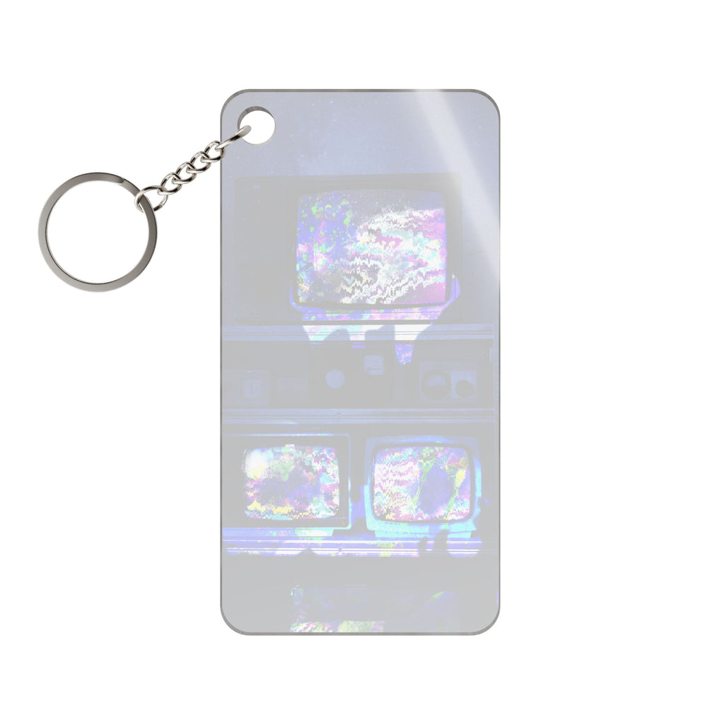 Digital Escape Keychain - Abstract Tech Acrylic Charm