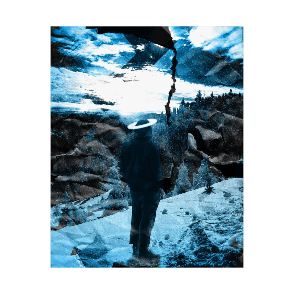 Winter Aurora Light - Torn Appart Matte Poster Print