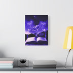 Magic Book Love Spell Canvas Wall Art - Witchy Fantasy Decor