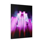 The City of Lights Vibrant Cityscape Canvas Art | Modern Neon Urban Skyline Wall Decor