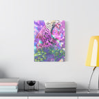 Vibrant Roaring Leopard Matte Canvas Wall Art
