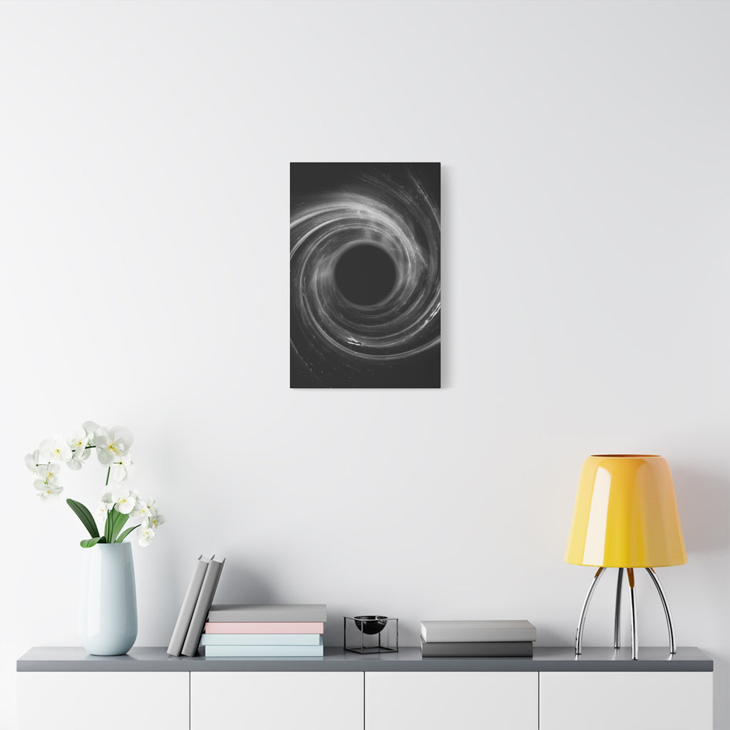 Black Hole Deep Space Canvas Art - Galaxy Vortex Wall Decor