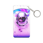 Astronaut Skeleton Skull Keychain - Cosmic Acrylic Charm
