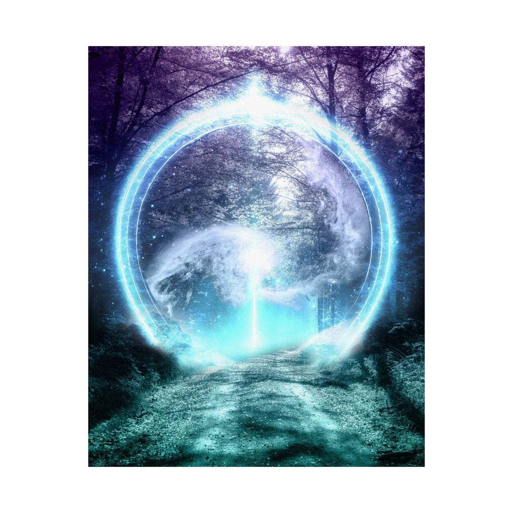 Lost Forest Magic Portal Poster Print - Mystical Fantasy Art