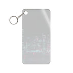 Cyberpunk Harbor Keychain - Neon City Acrylic Charm
