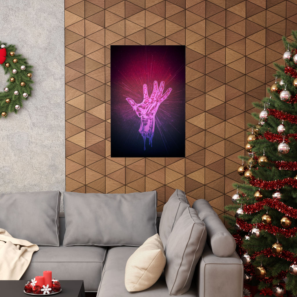 Hand of the Stars Poster Print - Celestial Cosmic Art