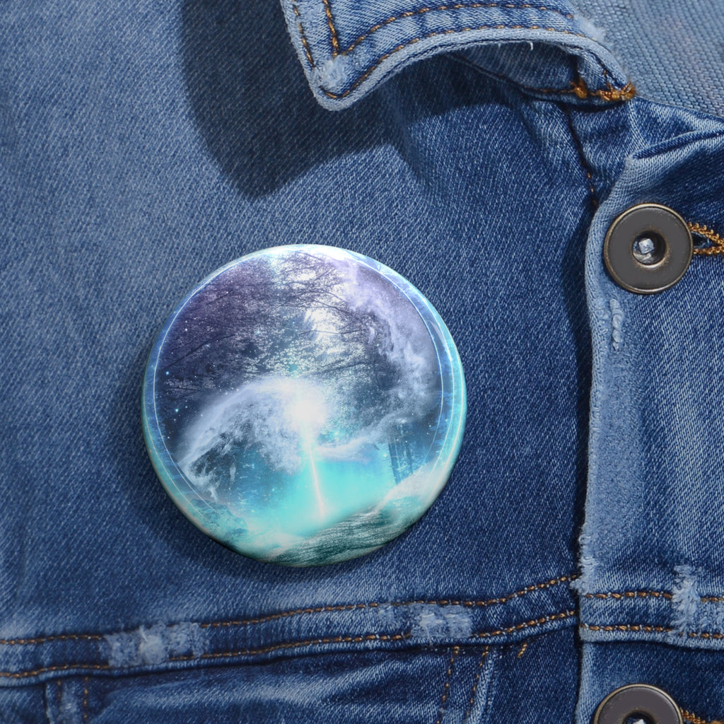Lost Forest Magic Portal Pin - Fantasy Art Button