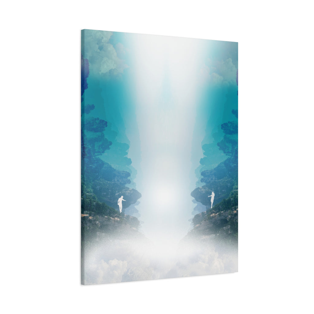 Lost Lovers Canvas Wall Art - Couple Surreal Landscape Decor