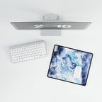Blue Sky Flying Dragon Desk Mat - Majestic Fantasy Mouse Pad