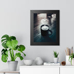 Coffee Love Framed Poster - Cozy Cafe Aesthetic Wall Art