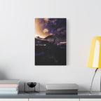 Baby Winged Dragon Canvas Wall Art - Fantasy Creature Decor