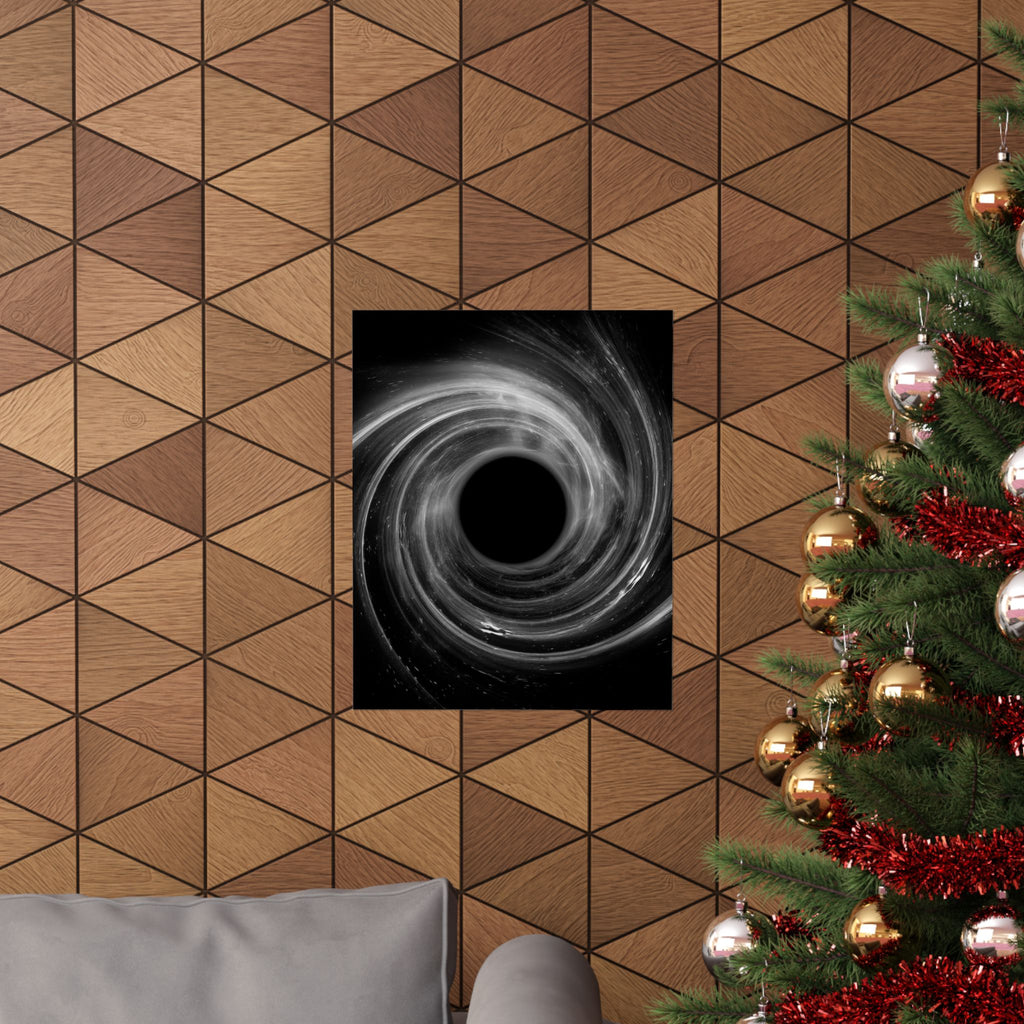 Black Hole Poster Print - Cosmic Deep Space Art