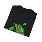 90s Paranoia Grunge Graphic Tee - Vaporwave Glitch Shirt