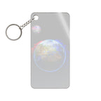 Earth Glitched Keychain - Glitch Art Acrylic Charm