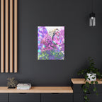 Vibrant Roaring Leopard Matte Canvas Wall Art
