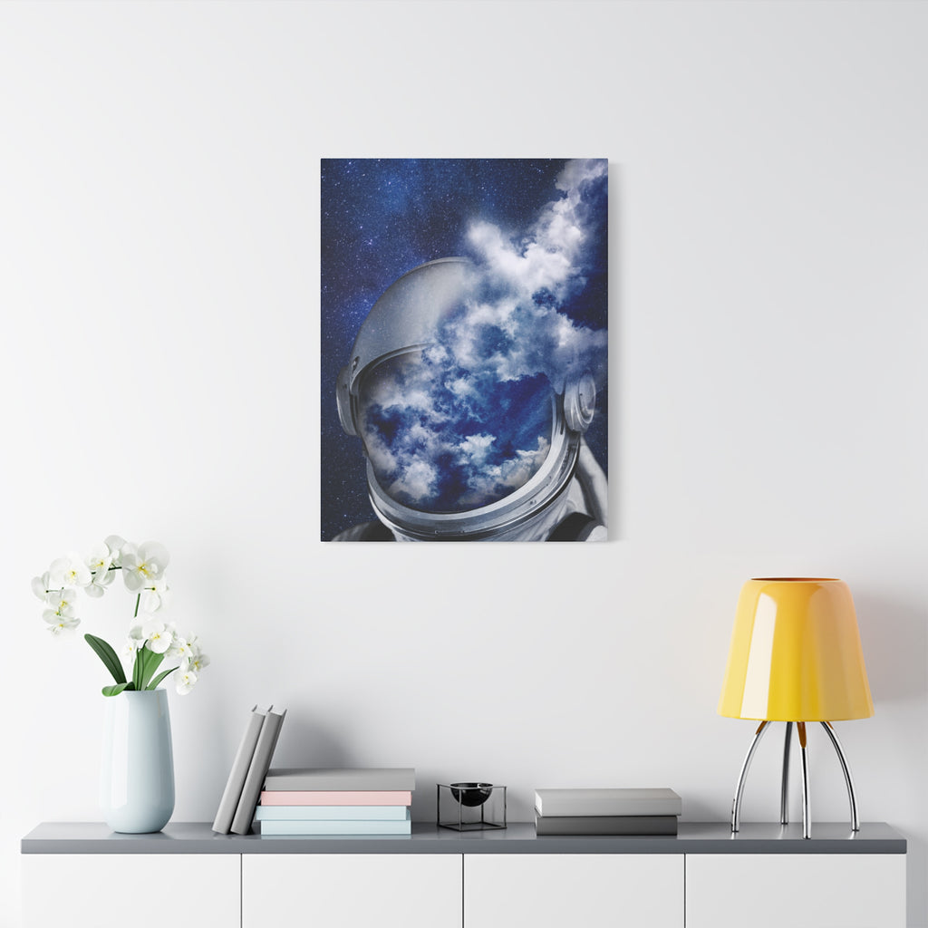 Psychedelic Astronaut Canvas Wall Art - Dreamy Space Decor
