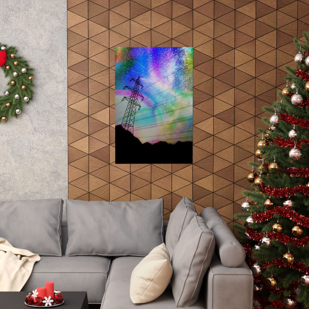 Solar Storm Poster - Vibrant Abstract Nebula Art Print