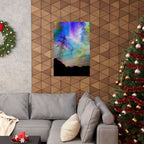 Solar Storm Poster - Vibrant Abstract Nebula Art Print