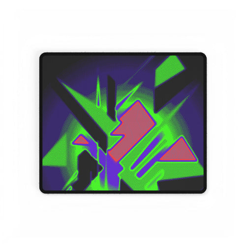 90s Paranoia Gaming Mouse Pad - Vaporwave Neon Desk Mat