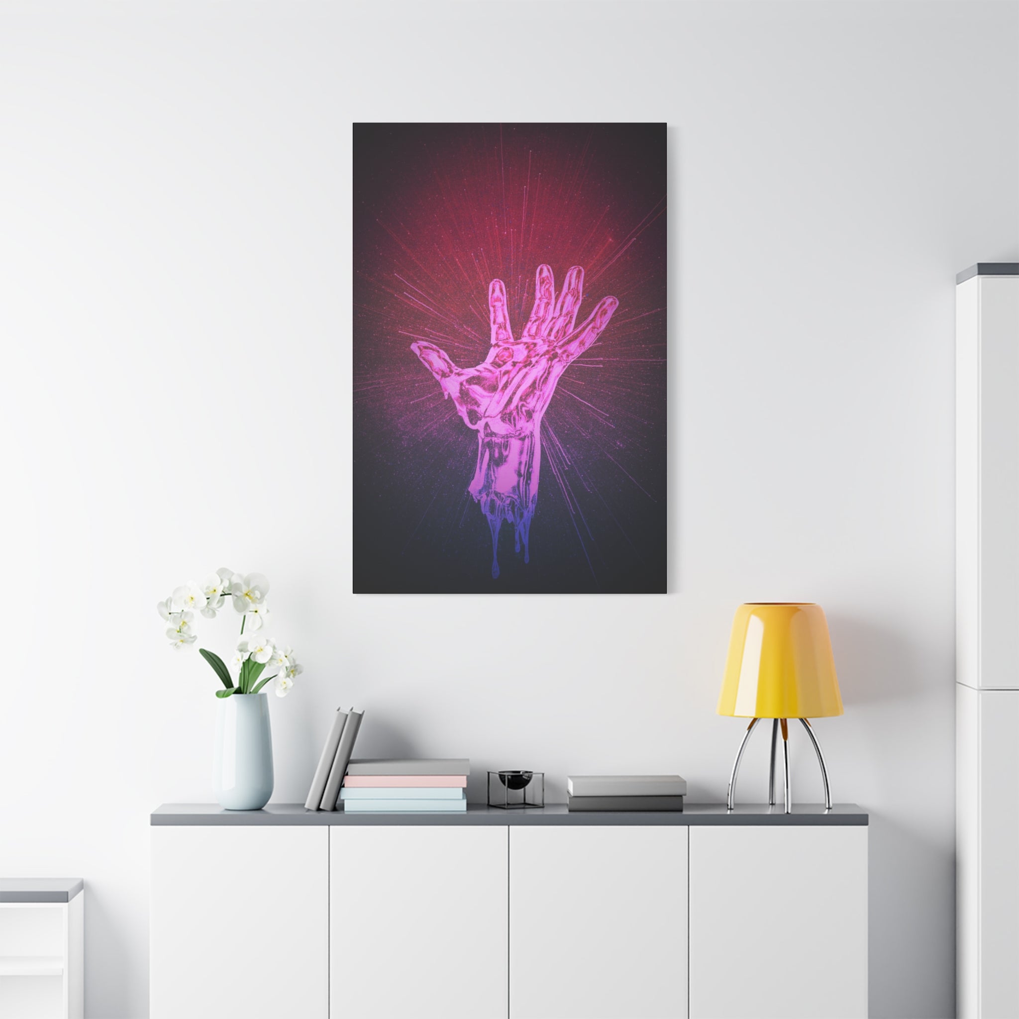 Hand of the Stars Canvas Wall Art - Celestial Cosmic Fantasy Decor