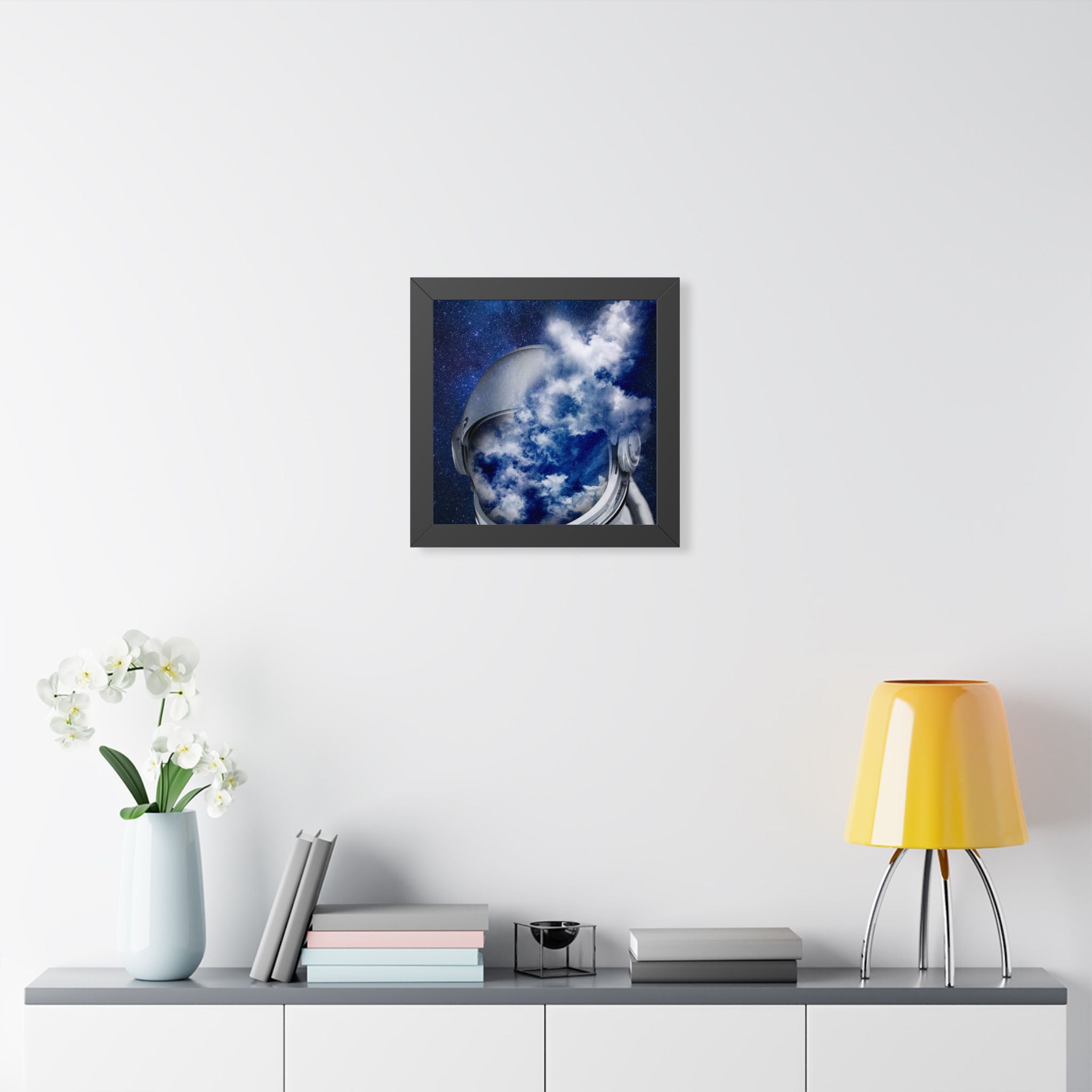 Astronaut in the Clouds Framed Poster - Dreamy Space Wall Art