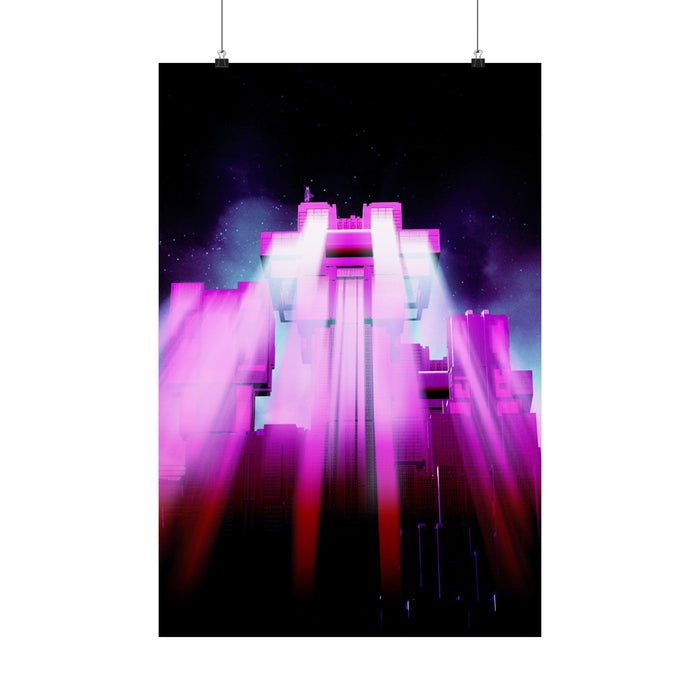 The City of Lights Matte Poster Print