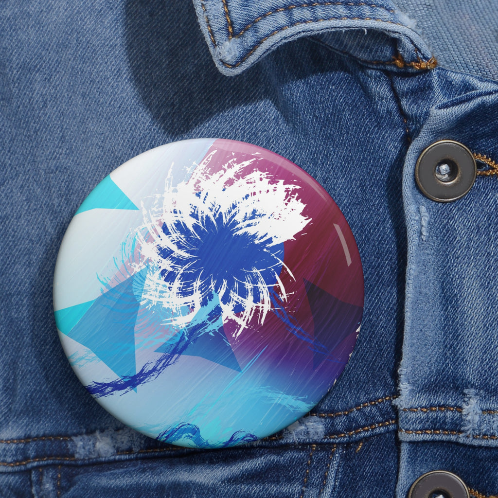 Geometry Portal Pin - Abstract Sci-Fi Art Button
