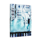 Memory Chamber Canvas Wall Art - Futuristic Sci-Fi Interior Decor
