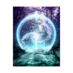 Lost Forest Magic Portal Poster Print - Mystical Fantasy Art
