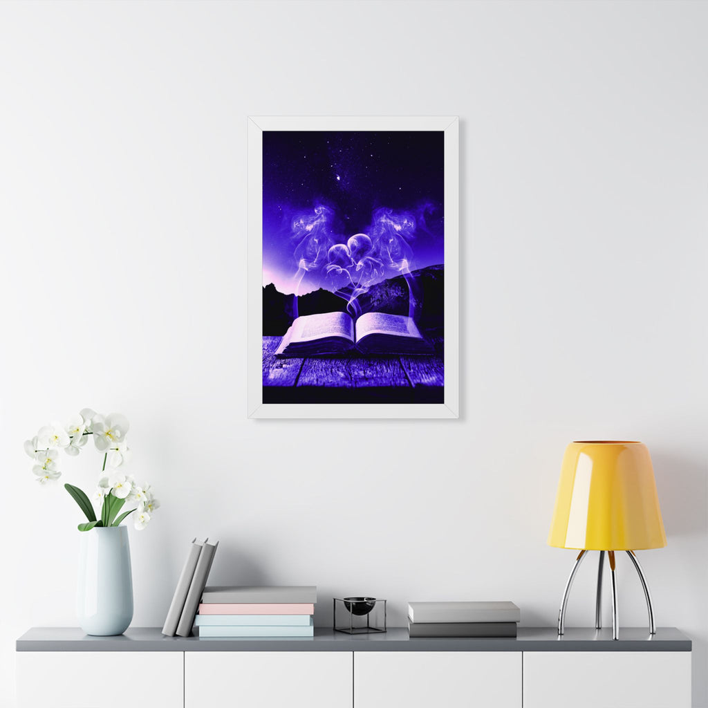 Magic Book Love Spell Framed Poster - Witchy Fantasy Wall Art