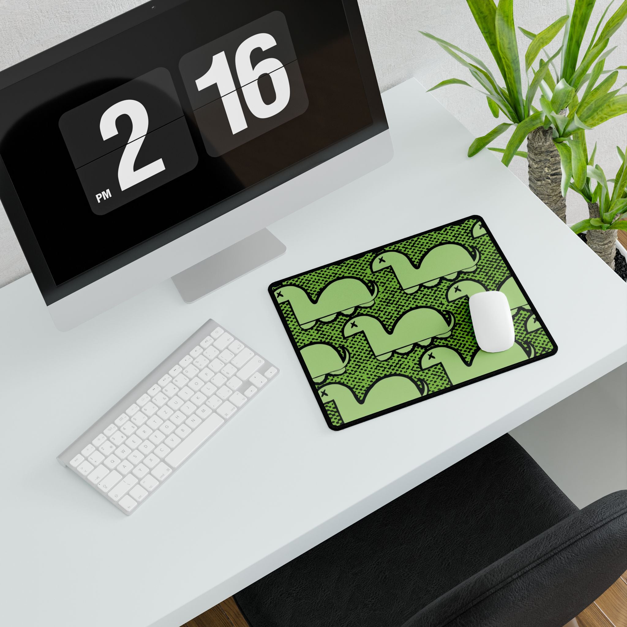 Dino Rampage Desk Mat - Dinosaur City Attack Mouse Pad