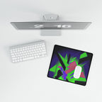 90s Paranoia Gaming Mouse Pad - Vaporwave Neon Desk Mat