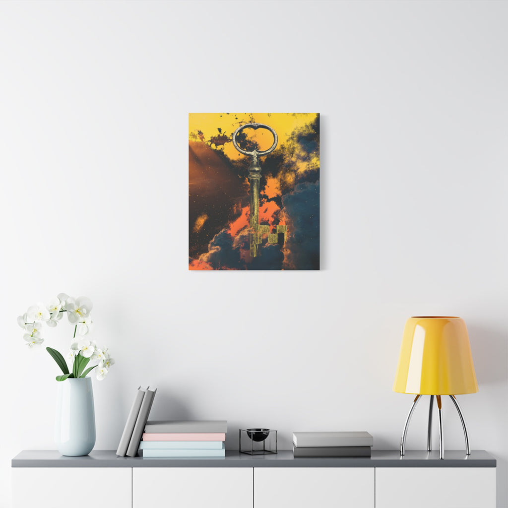 Key To The Kingdom Canvas Wall Art - Fantasy Mysterious Decor