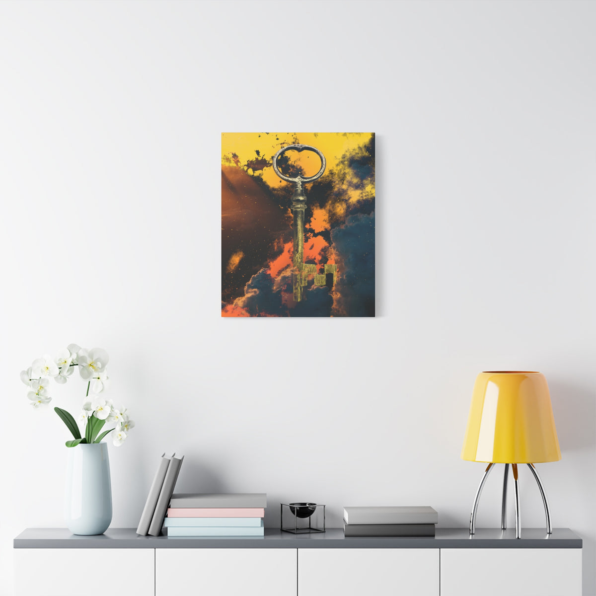 Key To The Kingdom Canvas Wall Art - Fantasy Mysterious Decor