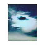 Sunset Space Mountains Canvas Art | Retro Vaporwave Galactic Landscape Wall Decor
