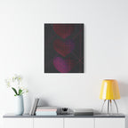 Three Hearts Level One Retro Gamer Canvas Art | Minimalist 8-Bit Pixel Love Wall Decor