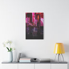 Japanese City Punk FX.3 Canvas Wall Art - Cyberpunk Tokyo Street Decor