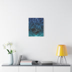 Cyber Wave Escape Canvas Print - Retro Futurism Vaporwave Decor