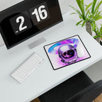Astronaut Skeleton Skull Mouse Pad - Neon Space Skull Desk Mat