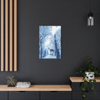 Cosmic Deer Canvas Wall Art - Celestial Animal Decor