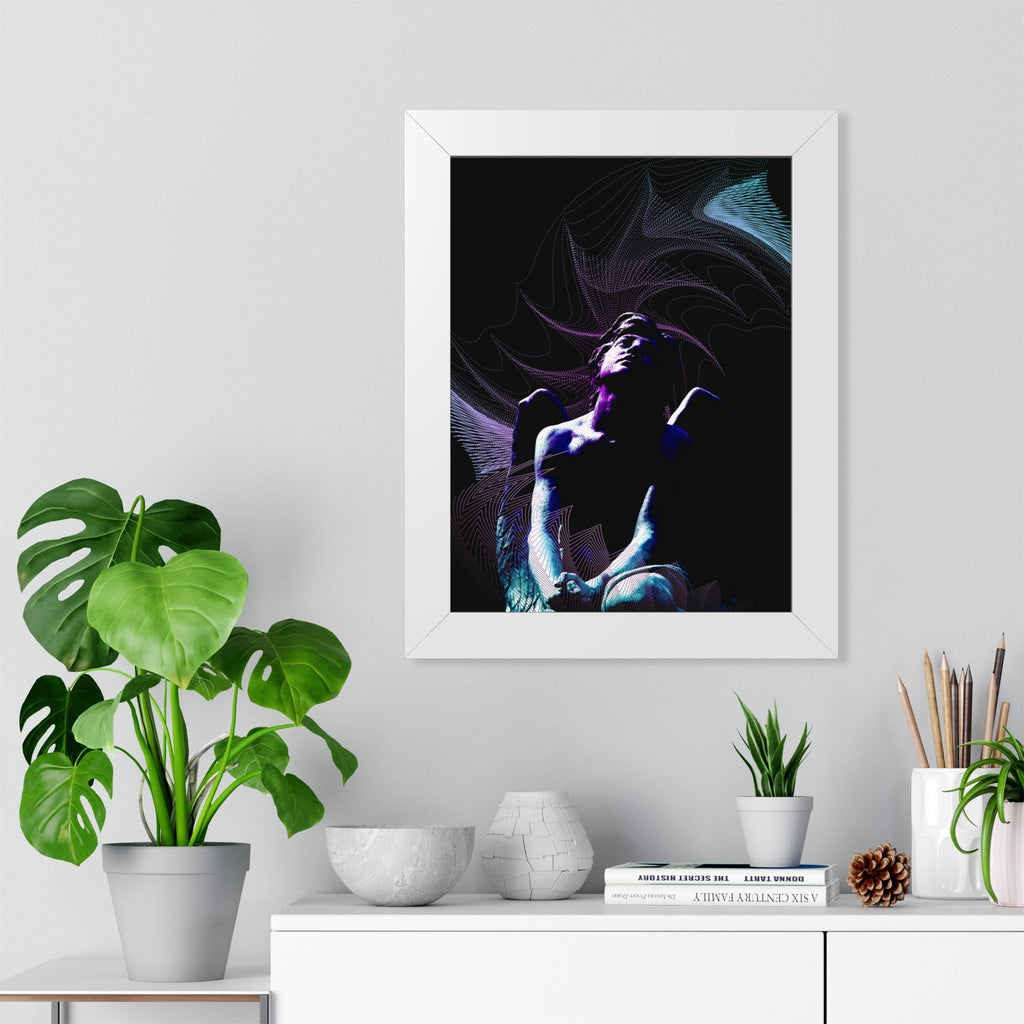 Skybound Framed Poster - Surreal Dreamy Cloudscape Wall Art