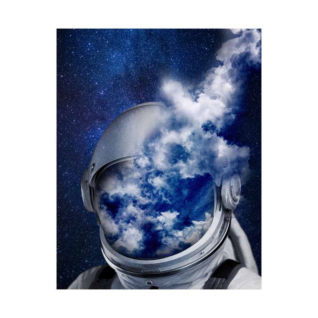 Astronaut in the Clouds Poster - Dreamy Space Art Print