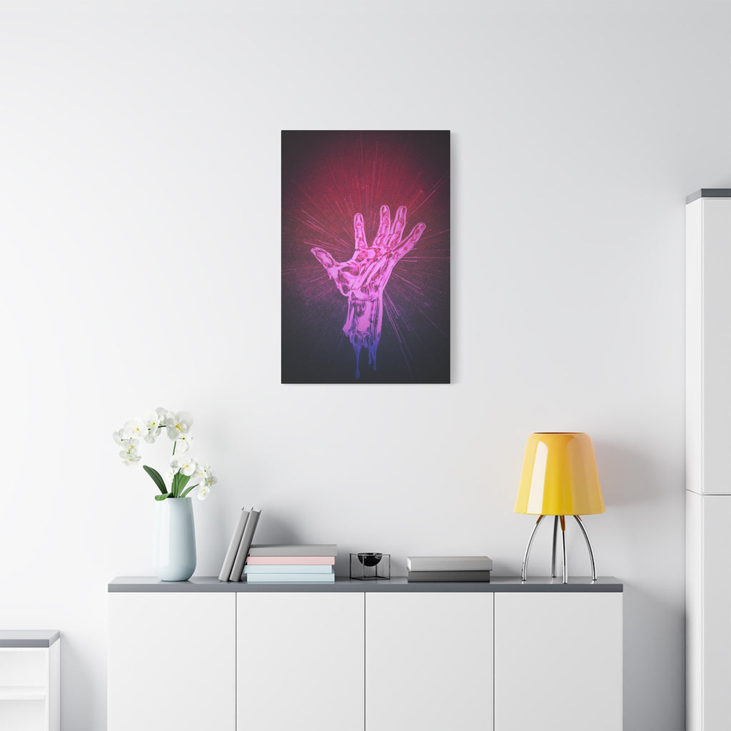 Hand of the Stars Galaxy Canvas Art - Mystical Astrology Wall Decor
