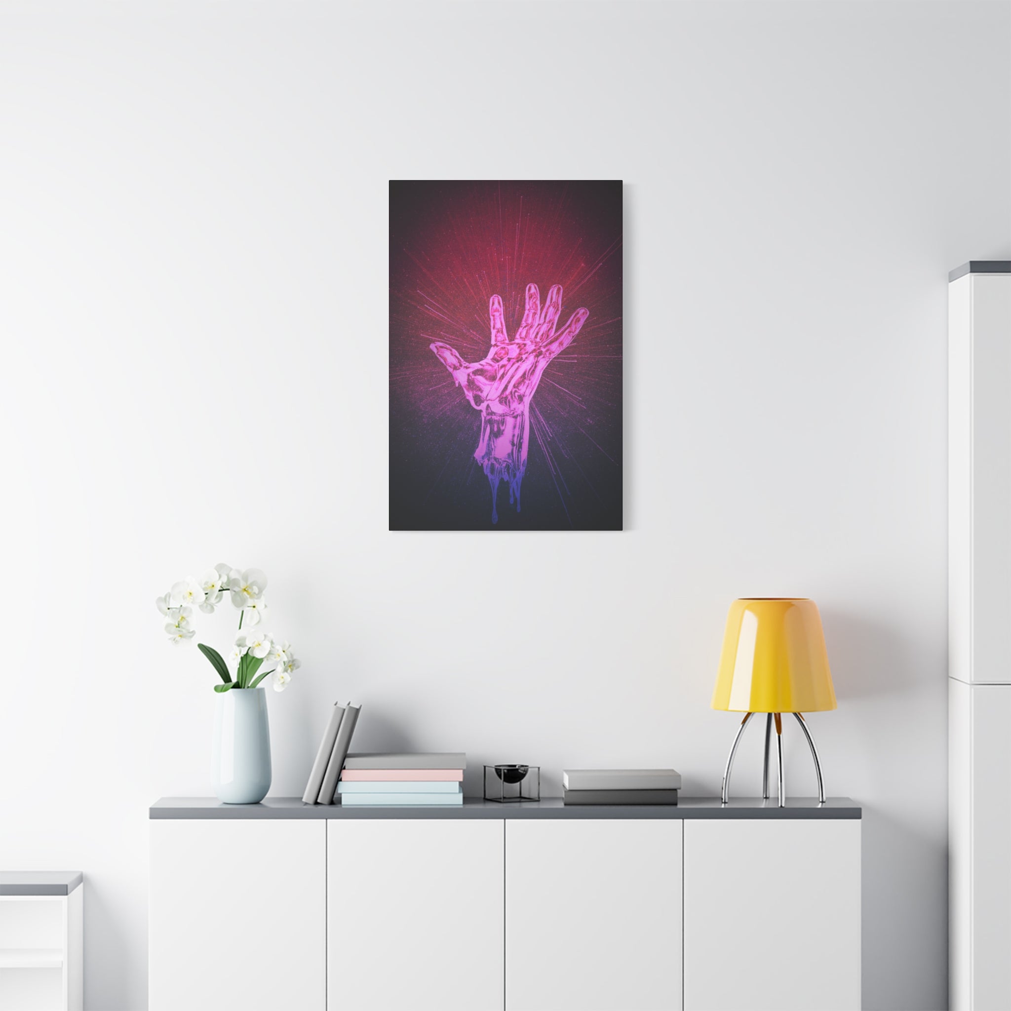 Hand of the Stars Galaxy Canvas Art - Mystical Astrology Wall Decor