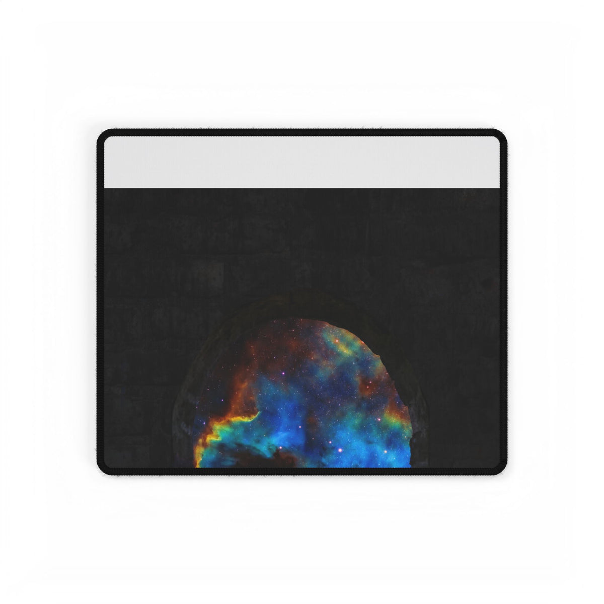 Stellar Castle Window Desk Mat - Galaxy Cosmos Mouse Pad