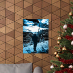 Winter Aurora Light - Torn Appart Matte Poster Print