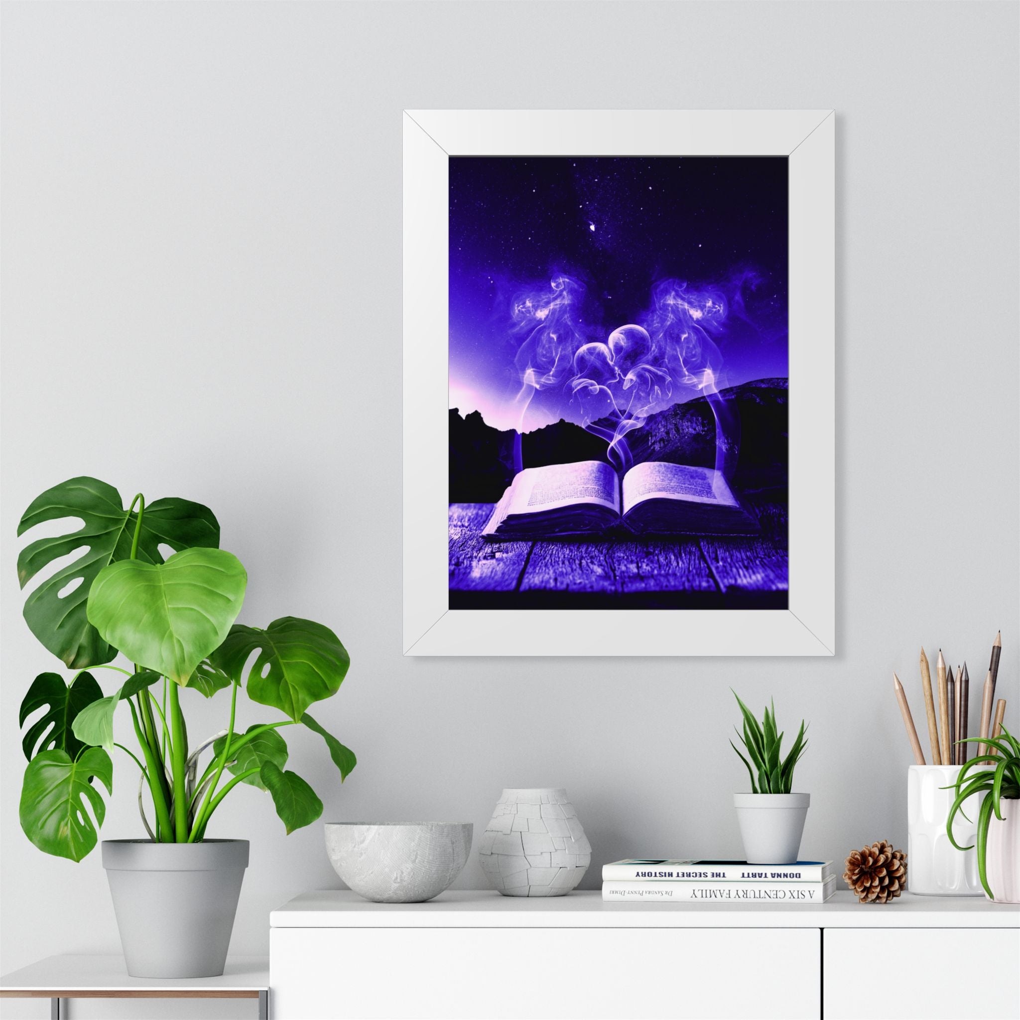 Magic Book Love Spell Framed Poster - Witchy Fantasy Wall Art